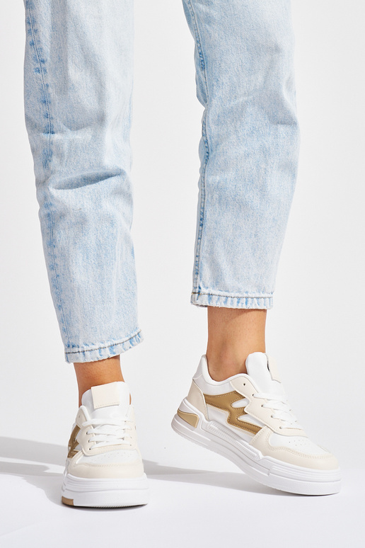 Baltas-smilšu krāsas Sporta apavi ar...