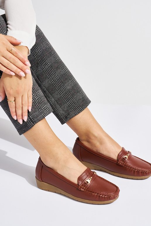 brūnas krāsas Sieviešu mokasīni ze...