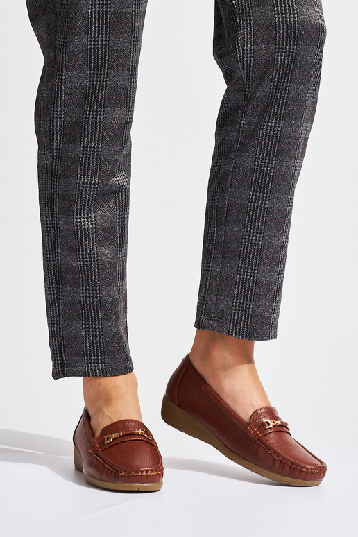 brūnas krāsas Sieviešu mokasīni ze...