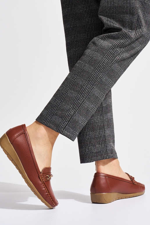 brūnas krāsas Sieviešu mokasīni ze...