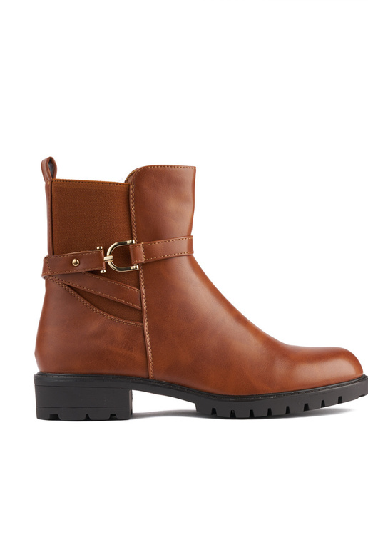 brūnas krāsas sieviešu zābaki ar...