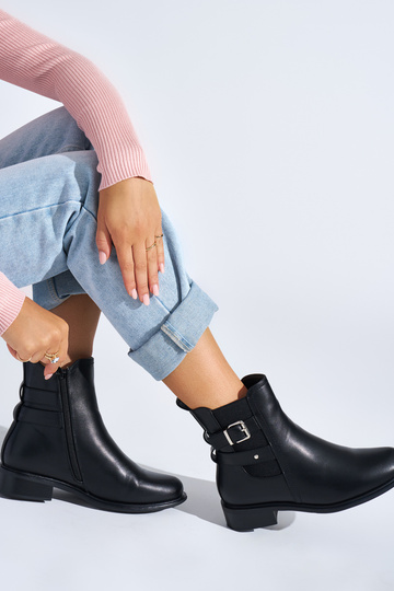 melnas krāsas sieviešu zābaki 2