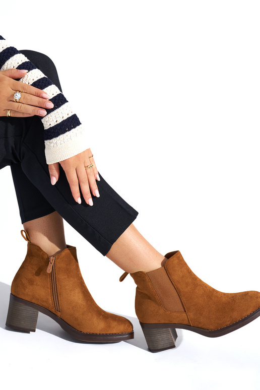 brūnas krāsas klasika Pusgarie zābaki