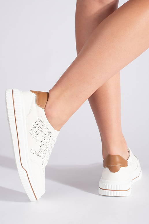 Āda ažūra balta krāsa sieviešu apavi Āda ažūra balta krāsa sieviešu apavi