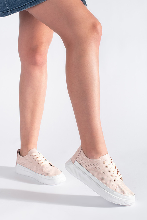 Āda ažūra kurpes rozā krāsa Sergio Leone Āda ažūra kurpes rozā krāsa Sergio Leone