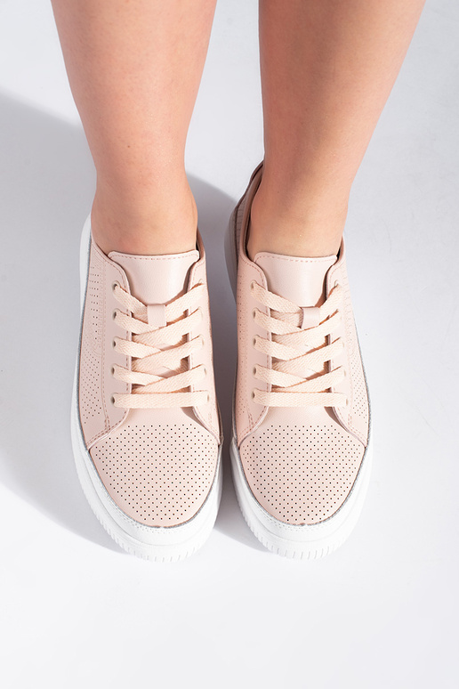 Āda ažūra kurpes rozā krāsa Sergio Leone Āda ažūra kurpes rozā krāsa Sergio Leone