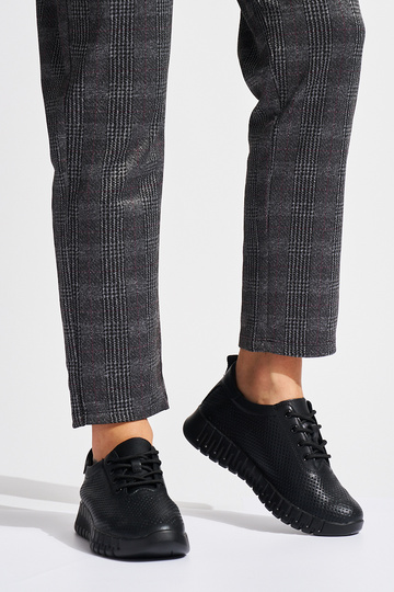 Ažūrs āda kurpes Melnas... 2