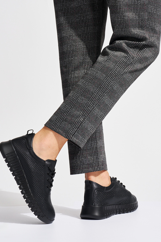 Ažūrs āda kurpes Melnas krāsas Sergio... Ažūrs āda kurpes Melnas krāsas Sergio...