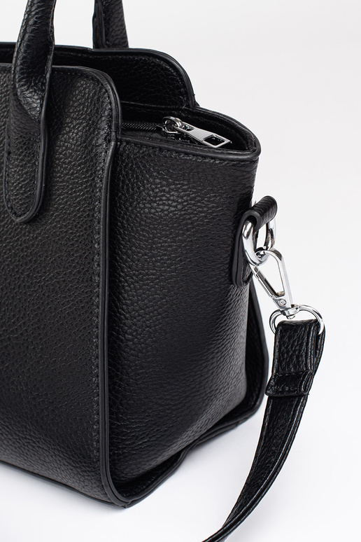 Melnas krāsas eleganta rokassomiņa ze...