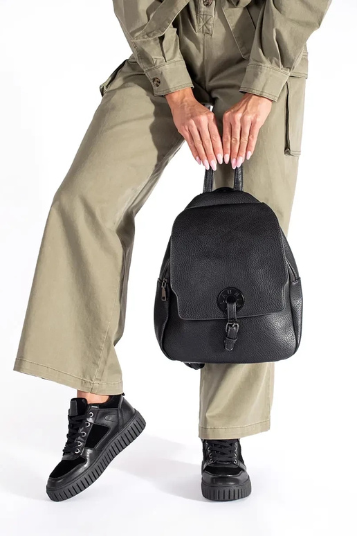 Klasika melna krāsa Mugursoma dāmas