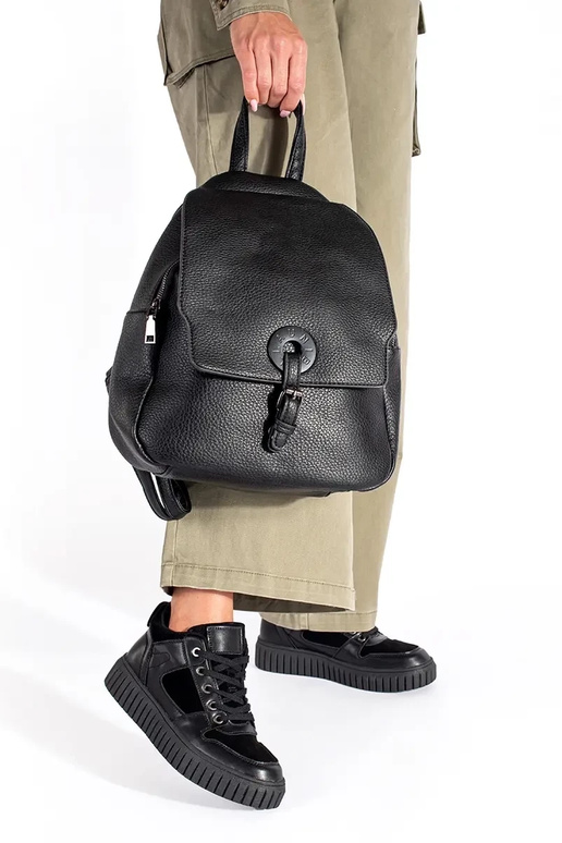 Klasika melna krāsa Mugursoma dāmas