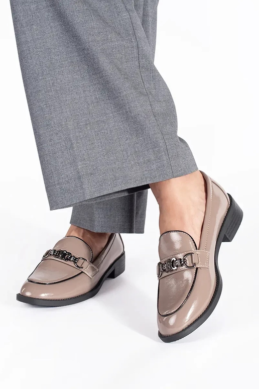 Laque smilšu krāsas Sieviešu mokasīni Laque smilšu krāsas Sieviešu mokasīni