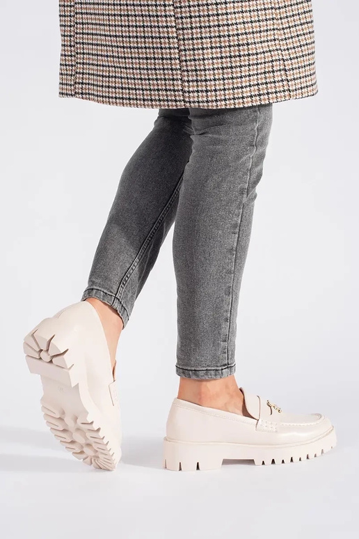 smilšu krāsas Sieviešu mokasīni ar... smilšu krāsas Sieviešu mokasīni ar...