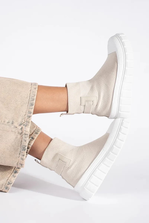 ziloņkaula augstas platformas zābaki