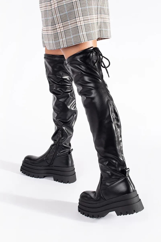 melnas krāsas musketieri ar platformu melnas krāsas musketieri ar platformu