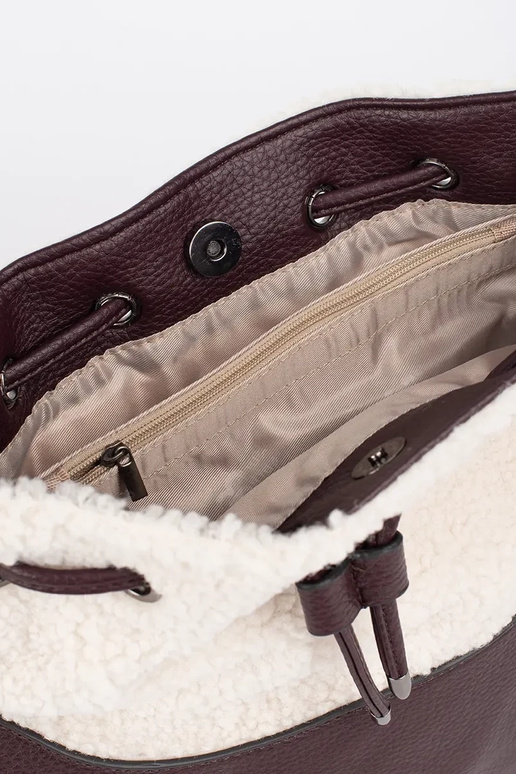 Tumši brūna eleganta rokassomiņa ar...