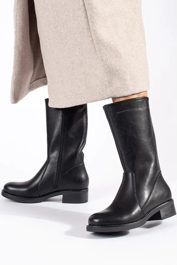 melnas ādas sieviešu apavi... 2