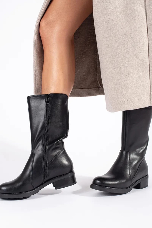 melnas ādas sieviešu apavi Sergio Leone melnas ādas sieviešu apavi Sergio Leone