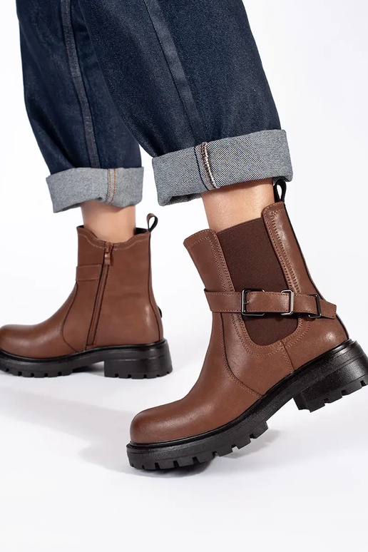 brūnas ādas Sieviešu apavi ar... brūnas ādas Sieviešu apavi ar...