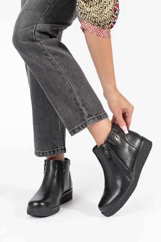 Melni ērti ādas apavi Sergio Leone Melni ērti ādas apavi Sergio Leone