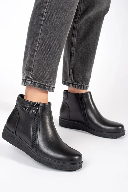 Melni ērti ādas apavi Sergio Leone Melni ērti ādas apavi Sergio Leone