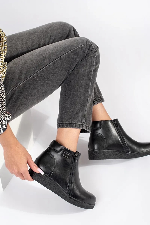 Melni ērti ādas apavi Sergio Leone Melni ērti ādas apavi Sergio Leone