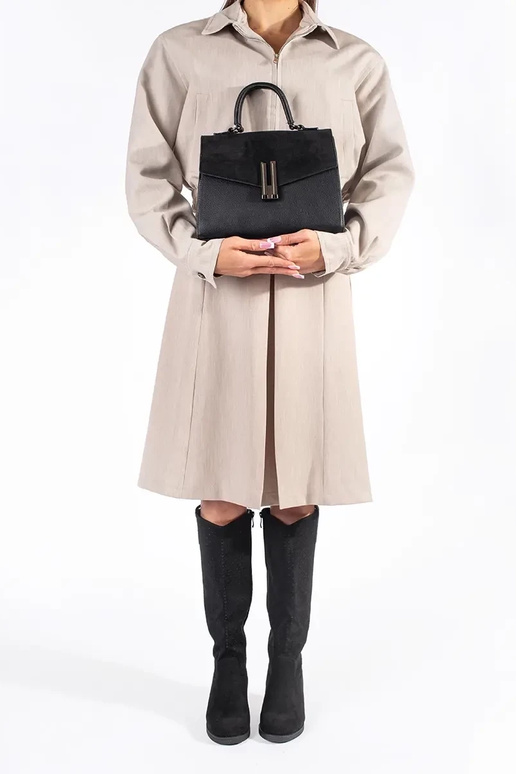 melni zamšādas džekzābaki ar ažūra...