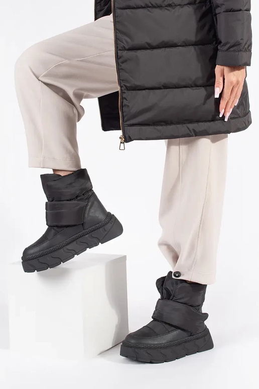 Sieviešu sniega zābaki melni uz... Sieviešu sniega zābaki melni uz...