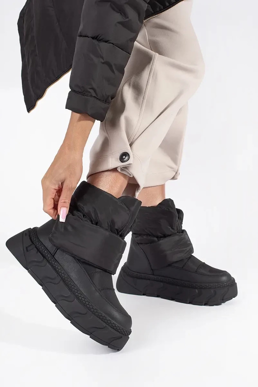 Sieviešu sniega zābaki melni uz... Sieviešu sniega zābaki melni uz...