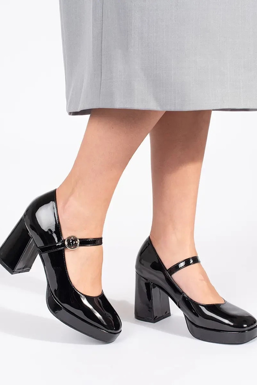 Melni lakoti sieviešu potītes zābaki...