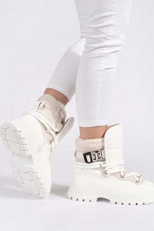 baltas krāsas Sieviešu sniega zābaki...