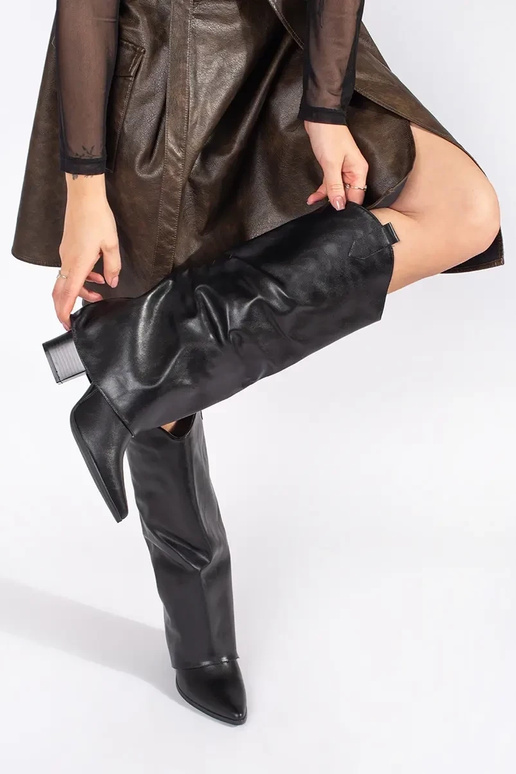 melnas krāsas Sieviešu zābaki In...