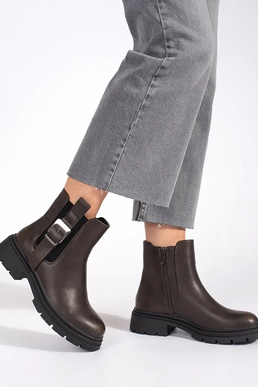 brūnas krāsas zābaki Sieviešu zābaki...