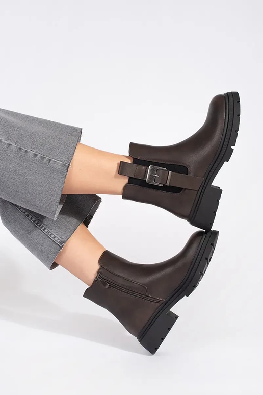 brūnas krāsas zābaki Sieviešu zābaki...