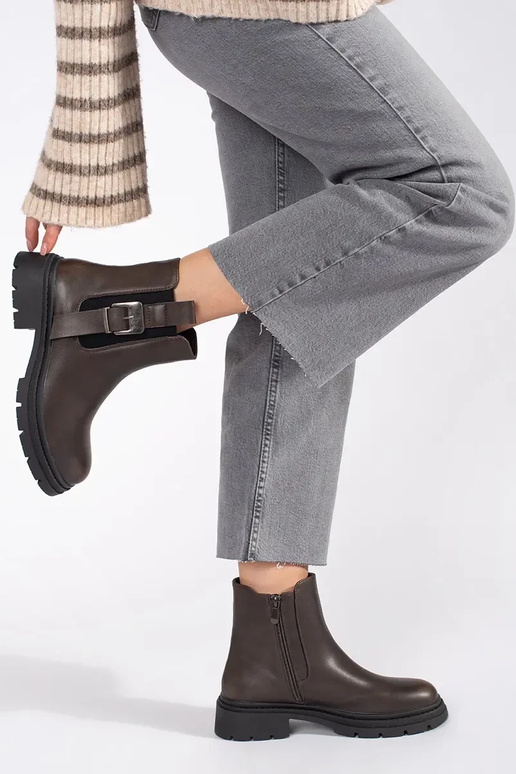 brūnas krāsas zābaki Sieviešu zābaki...