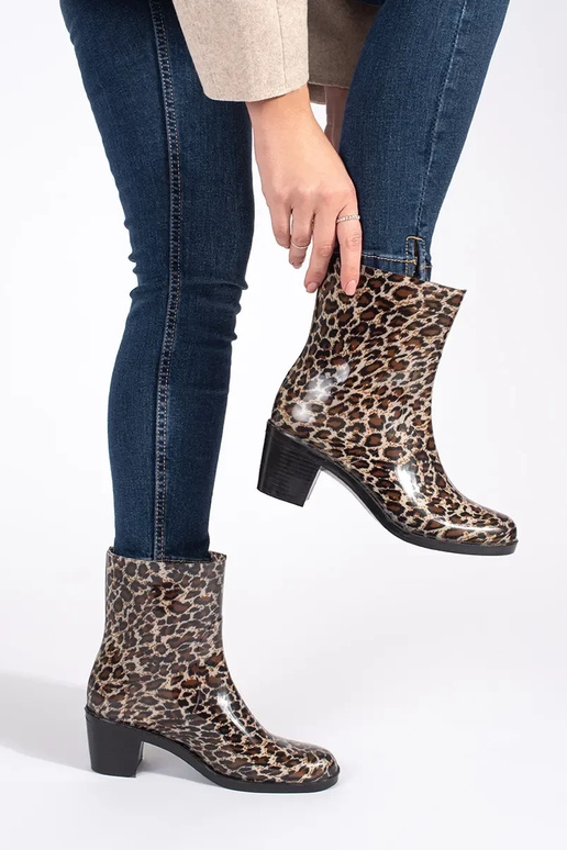 Gumijas apavi sieviešu uz augstpapēžu...