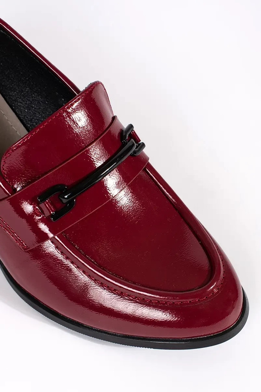 bordo krāsas kurpes sieviešu mokasīni...