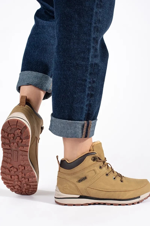 brūnas krāsas izolēts Trekinga apavi brūnas krāsas izolēts Trekinga apavi