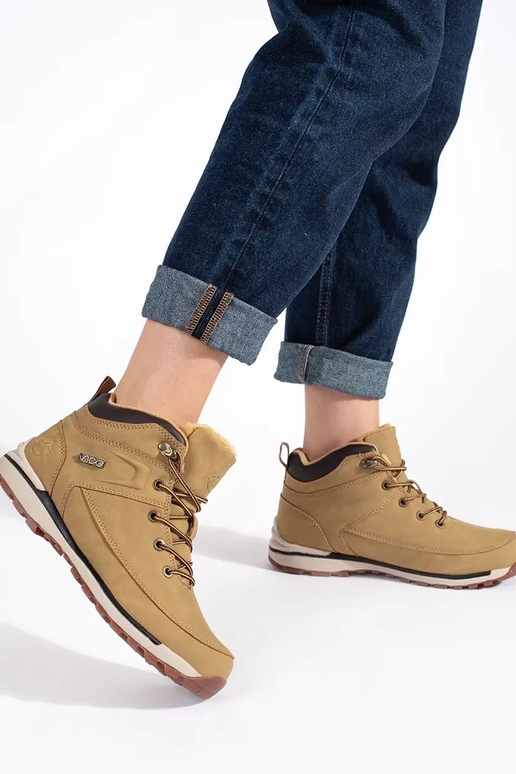 brūnas krāsas izolēts Trekinga apavi brūnas krāsas izolēts Trekinga apavi