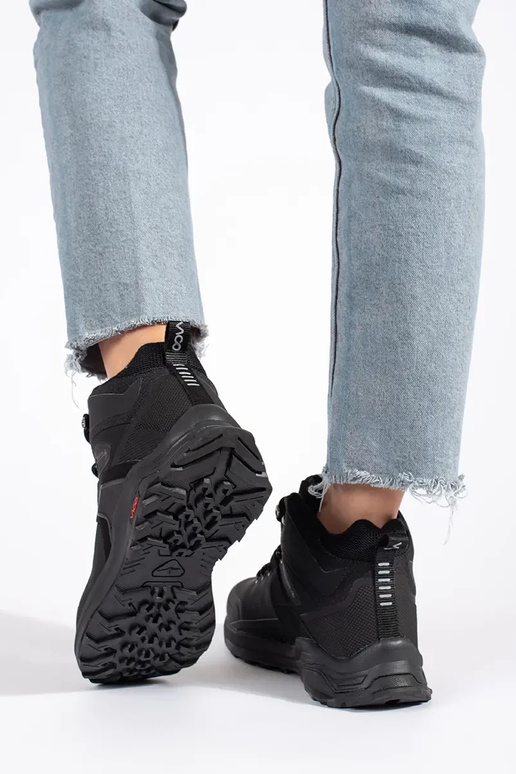 melnas krāsas izolēts Trekinga apavi melnas krāsas izolēts Trekinga apavi