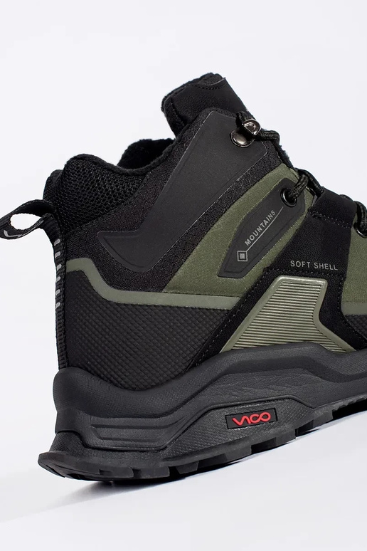 Vīriešu apavi zaļā-melnbaltā krāsā Vīriešu apavi zaļā-melnbaltā krāsā