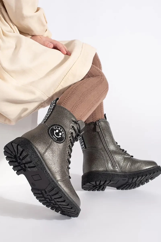 Bērnu izolēts mežģīņots zābaki ziema Bērnu izolēts mežģīņots zābaki ziema