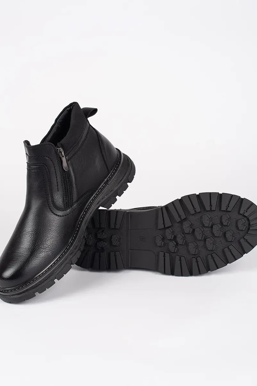 melnas krāsas ziema zābaki Vīriešiem...