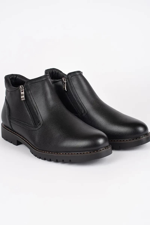 melnas krāsas ziema zābaki Vīriešiem...