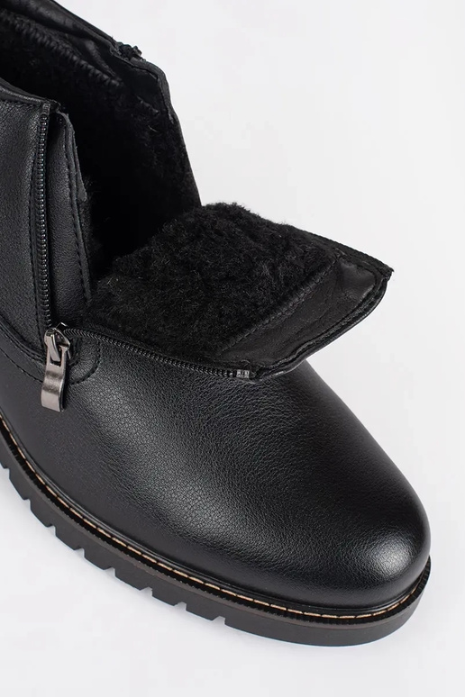 melnas krāsas ziema zābaki Vīriešiem...