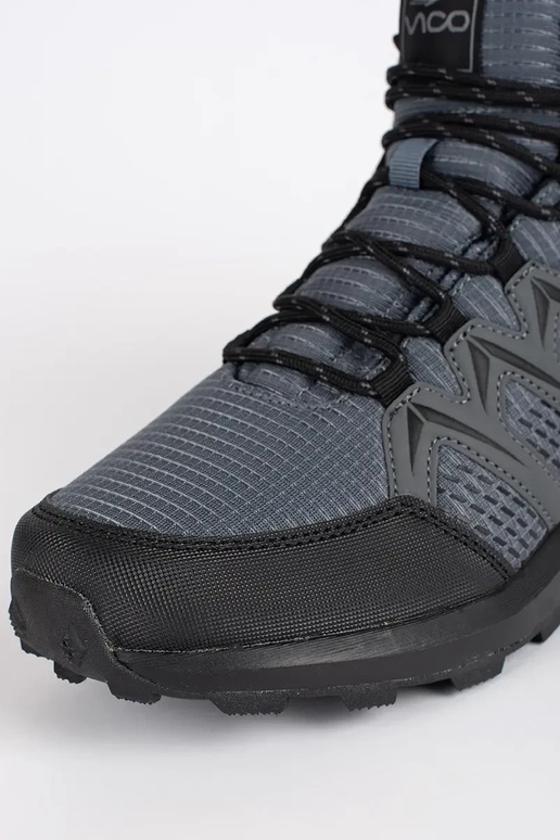 Pelēkas krāsas izolēts trekings Apavi...