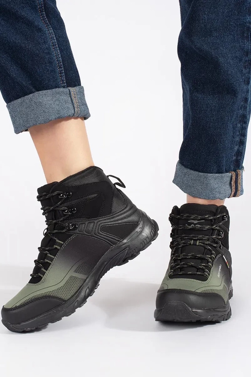 Melns-zaļš Trekinga apavi Melns-zaļš Trekinga apavi