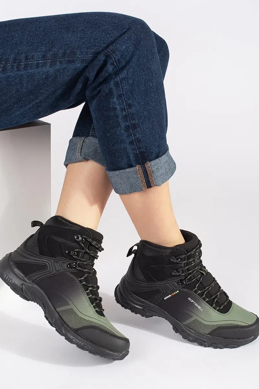 Melns-zaļš Trekinga apavi Melns-zaļš Trekinga apavi