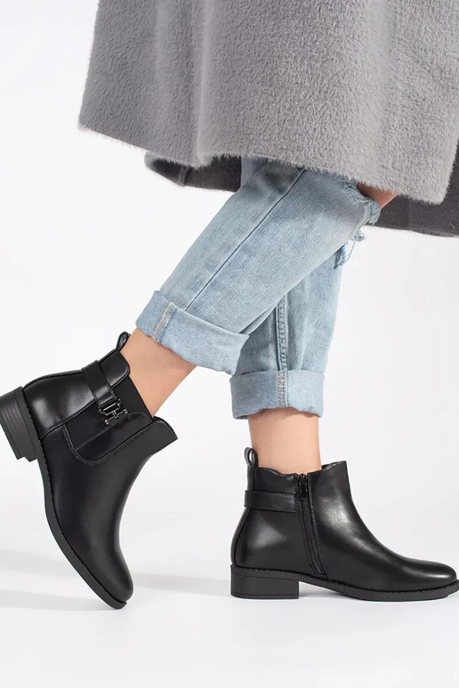 melnas krāsas zābaki Sieviešu zābaki...