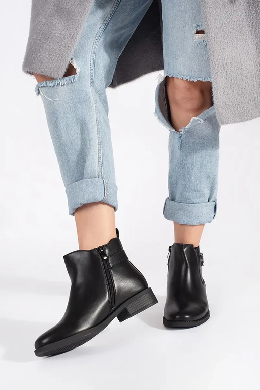 melnas krāsas zābaki Sieviešu zābaki...